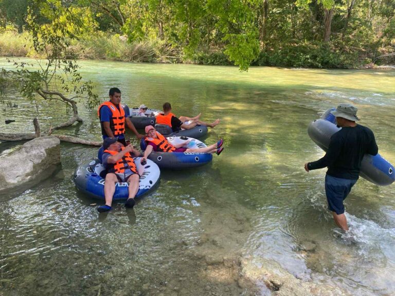 Belize river tubing