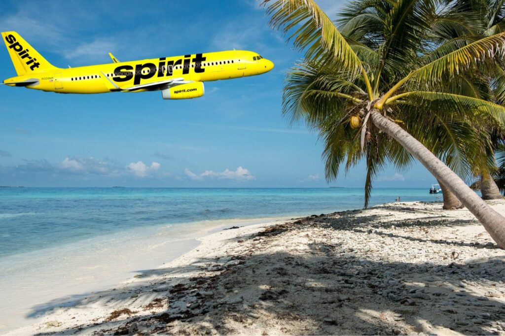 Spirit Airlines Belize flight